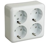 Base schuko de 4 tomas 16A/250V~ Electro Dh 36.470/4B/B 8430552106981