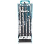 Broca para taladro Makita E-15861, herramienta de perforación, uso profesional en madera y metal, alta durabilidad y precisión, set de 8 piezas, color negro