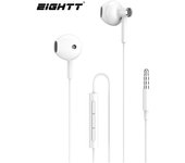 Eightt EAUR-XI auricular y casco Auriculares Alámbrico Dentro de oído Llamadas/Música Blanco