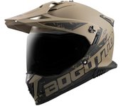 Bogotto FG-601 Duo Casco de enduro de fibra de vidrio - Marrón (XL)