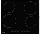 VidaXL Placa Vitrocerámica 4 Zonas 60cm Negra