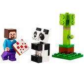 Lego Minecraft Steve And Baby Panda
