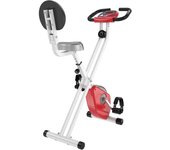 HomCom Bicicleta Estática Plegable Roja