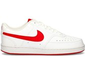Nike - Zapatilla Court Vision Low Next Nature, Hombre, White-Univ Red, 11 USA