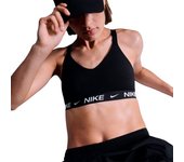 Nike - Sujetador Indy Sujeción Mujer, Mujer, Black-White, XS