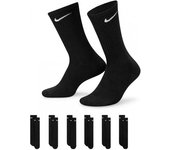 Nike - Calcetines Training Crew (6 Pares), Unisex, Black-White, L [42 - 46]