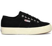 Superga - Zapatilla 2740 Platform, Mujer, Black-F Avorio, 40
