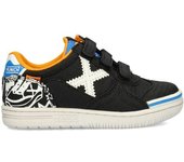 Munich - Zapatilla de fútbol sala G-3 Cinta Adhesiva Niño, Unisex, Negro, 29