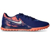Nike - Bota de fútbol Phantom GX II Academy Turf EH, Unisex, Blue Void-Chrome, 9,5 USA