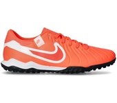 Nike - Bota de fútbol Tiempo Legend 10 Academy Turf, Unisex, Hot Lava-White, 12,5 USA