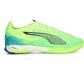 Puma - Bota de fútbol Ultra 5 Pro Cage Turf, Unisex, Fizzy Apple-White-Bluemazing, 8 UK
