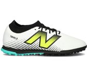 New Balance - Bota de fútbol Tekela Magique Turf V4+, Unisex, White-Gold Met.-White, 8,5 USA