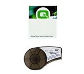 Q-Nomic M21-375-430 Cinta Poliéster Negro sobre transparente 9,53mm x 6,40M