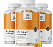 HealthyWorld® 3x Probiotic - gominolas de cultivo microbiológico, en total 270 gominolas