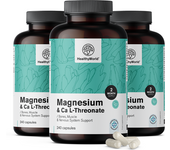 HealthyWorld® 3x Magnesio + L-treonato de calcio, en total 720 cápsulas