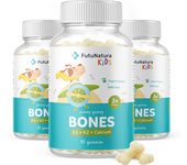 FutuNatura KIDS 3x BONES – Gomitas para niños para huesos, en total 90 gomitas