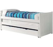 MueMue Cama nido compacta madera blanco 90x200 cm