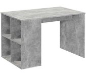 Calicosy Escritorio recto con estantes l117 cm - gris