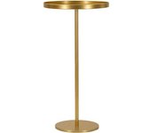 Mauro Ferretti Mesa auxiliar de metal dorado cm ø 51x100