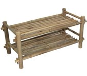 Decoclico Mueble zapatos de bambú color marrón claro