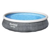Bestway Juego De Piscina Inflable Fast Set Con Bomba 396x84 Cm