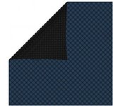 vidaXL Cubierta Solar De Piscina De Pe Flotante Negro Y Azul 260x160cm