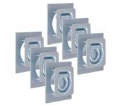 vidaXL Anillos De Sujeción De Tráiler 6 Pzas Acero Galvanizado 2000kg