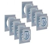 vidaXL Anillos De Sujeción De Tráiler 8 Pzas. Acero Galvanizado 2000kg