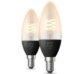 Philips Filamento Hue White Vela - Bombilla inteligente E14 - (paquete de 2)