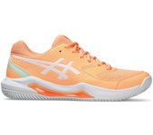 Zapatillas de padel asics gel-dedicate 8 padel mujer naranja/blan