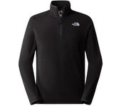 Chaqueta de montaña the north face 100 glacier 1/4 zip black homb