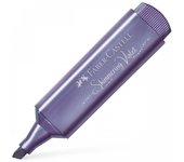 Faber Castell Textliner 46 Caja de 10 Marcadores Fluorescentes Violeta Metálico
