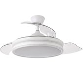 Fabrilamp Bayomo Ventilador de Techo con Luz y Mando 59W Blanco