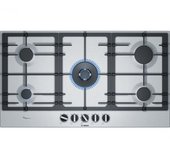 Bosch Serie 6 PCR9A5B90 Placa de Gas 5 Zonas 90cm Acero Inoxidable