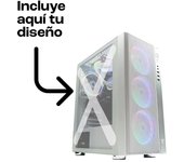 Tempest Umbra RGB Torre ATX Blanca + Cristal Personalizable