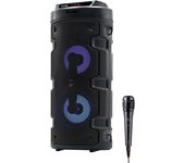 Elbe ALT-88-TWS Altavoz Karaoke Portátil LED 10W SD/USB/FM + Micrófono Negro