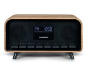 Thomson RT850BT Radio Despertador y Altavoz Bluetooth 30W Madera
