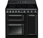 Cocina Smeg Victoria TR93IBL2 inducción 2 hornos Vapor Clean 90x60 cm negro