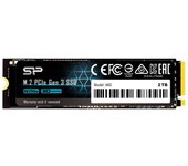Silicon Power P34A60 2TB Disco SSD PCIe Gen3x4 2200MB/s M.2 + ECC y Cache SLC