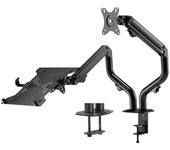 Asiens DTL32TSR-195 Soporte de Mesa para Portátil y Monitor/TV hasta 8Kg de 17-32 Negro