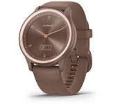 Garmin Vívomove Sport Reloj Smartwatch Cacao con Detalles en Oro Melocotón