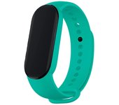 Cool Correa de Silicona Lisa para Xiaomi Mi Band 5 / 6 / 7 / Amazfit Band 5 Mint