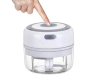 Klack Mini Picadora Multifunción Recargable de 250ml con Cuchillas de Acero Inoxidable 30W Blanco