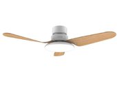 Cecotec EnergySilence Aero 5200 Light Whitewood Ventilador de Techo con Luz y Mando Blanco/Madera