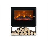 Chimenea eléctrica Purline CHE-710 1000-2000W cristal templado termostato temporizador 48x21x53cm