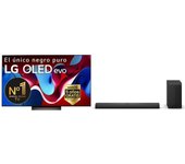 LG OLED55C46LA 55" OLED evo AI UltraHD 4K HDR10 + S70TY Barra de Sonido Inteligente con Subwoofer 3.1
