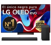 LG OLED65C46LA 65" OLED evo AI UltraHD 4K HDR10 + S70TY Barra de Sonido Inteligente con Subwoofer 3.1