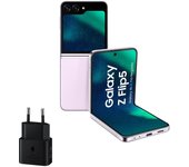 Samsung Galaxy Z Flip5 8/512GB Lavanda + Cargador de Pared 25W