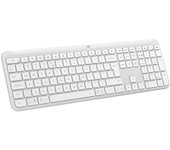 Teclado de tijera Logitech Signature Slim K950 Layout ES inalámbrico retroiluminado blanco