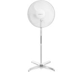 Ventilador de pie Emerio FN-114204 plata altura ajustable 3 velocidades 45W 44cm oscilante